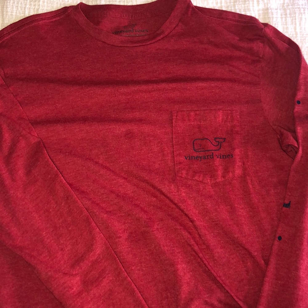 Heathered Red Vineyard Vines Long Sleeve